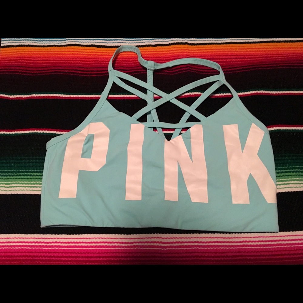 Pink strappy sports bra offer! quick sale